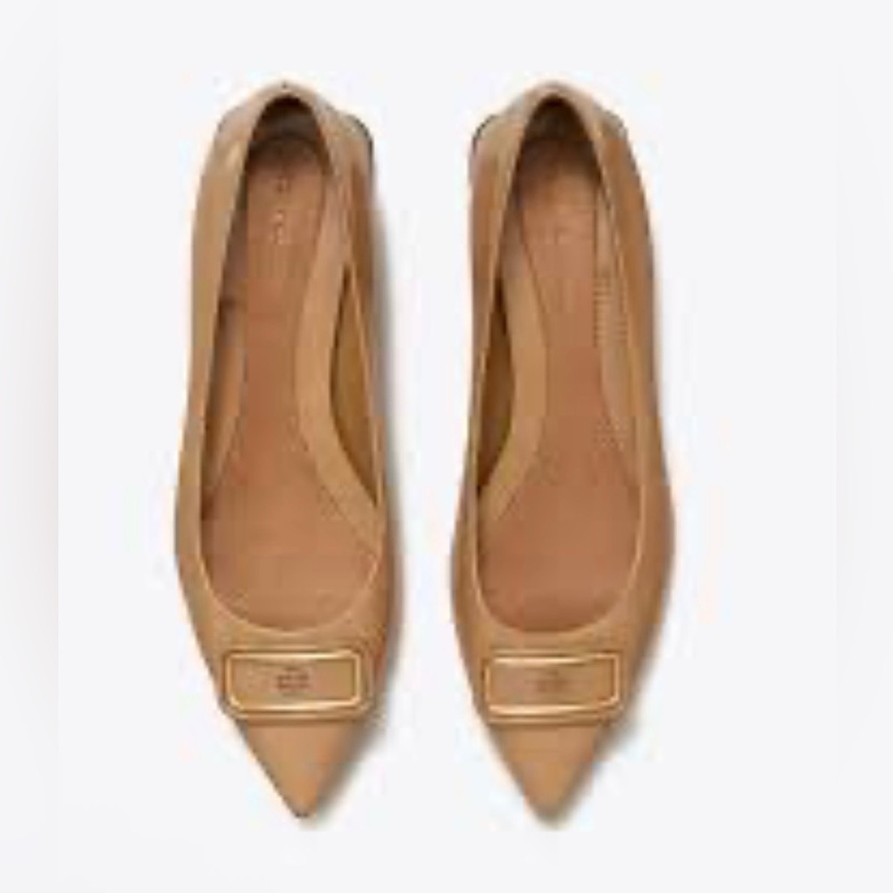 NWOT Tory Burch Giorgio pattern leather flats